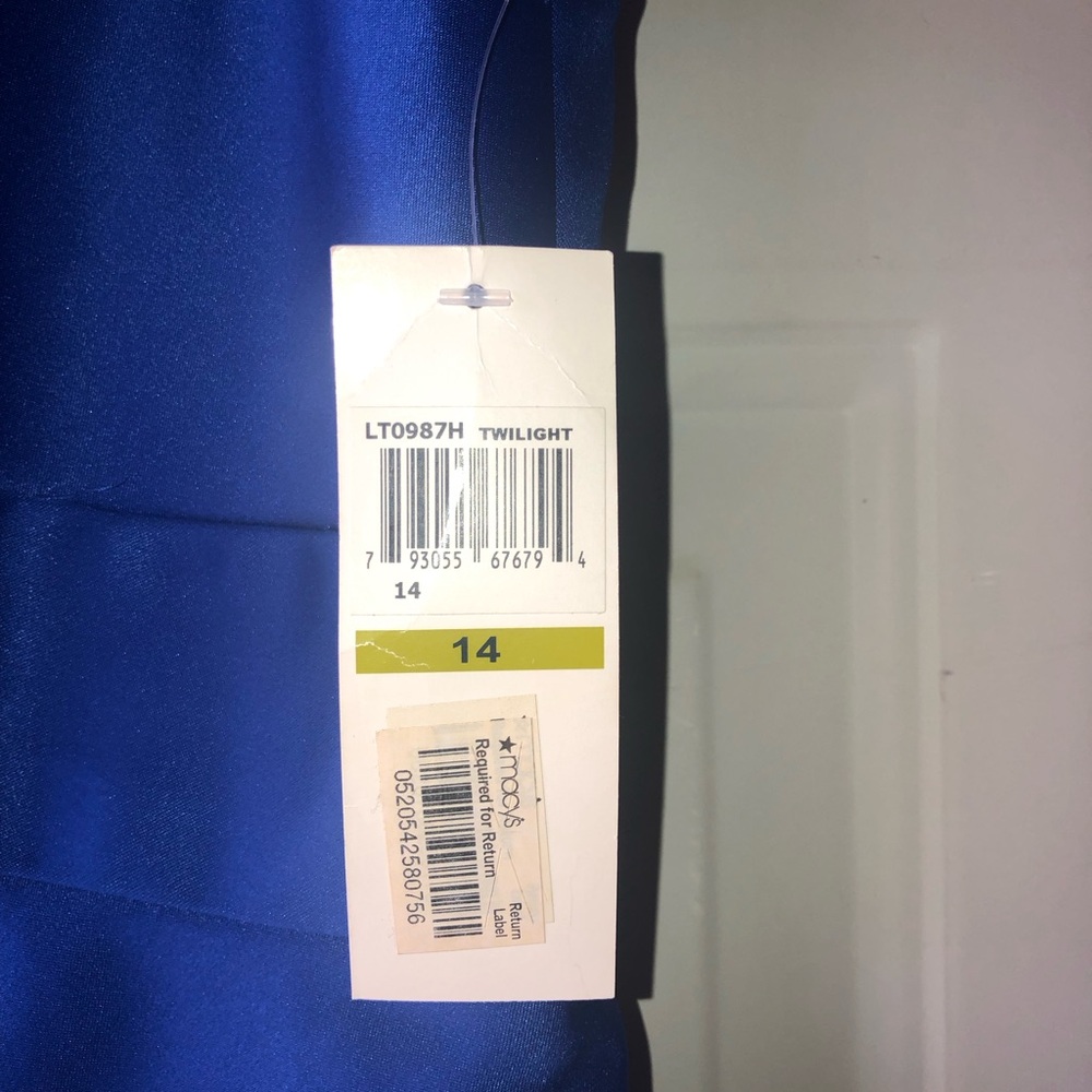 London Times royal blue Twilight bodycon cocktail dress size 14 - Picture 3 of 4